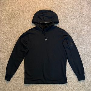 C.P. Company Light Fleece Hoodie (Black, size L)
